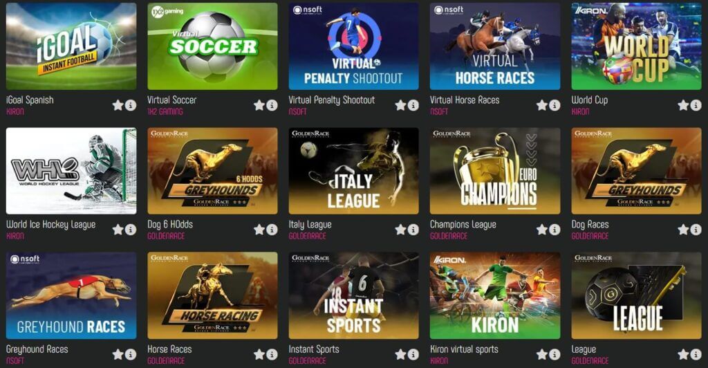 Slotilda World virtual sports