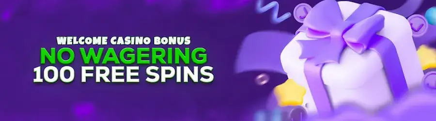 Welcome bonus - 100 free spins at Jackbit.