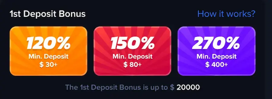 Welcome bonus at Jacks Club.