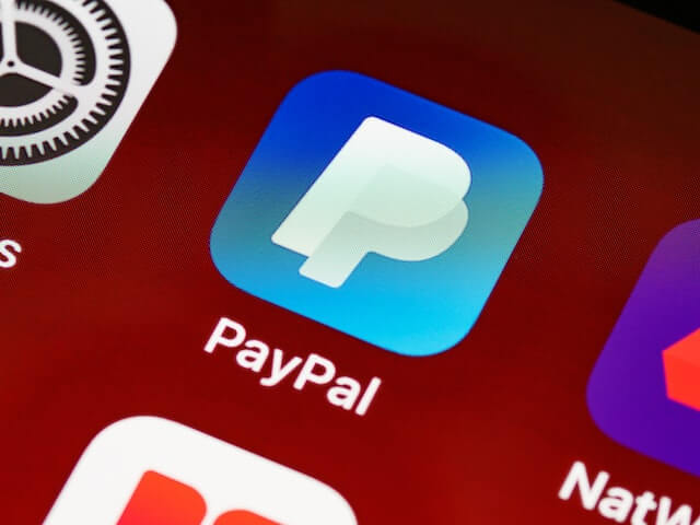 PayPal app logo on smartphone screen.