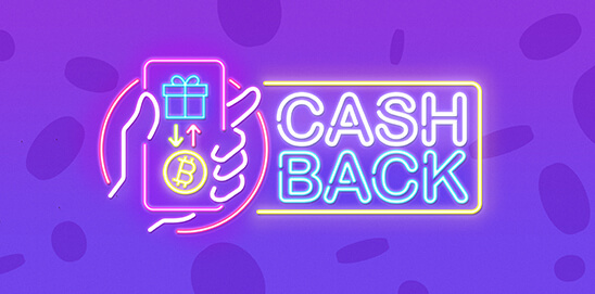 Weekly cashback bonus at CoinSaga