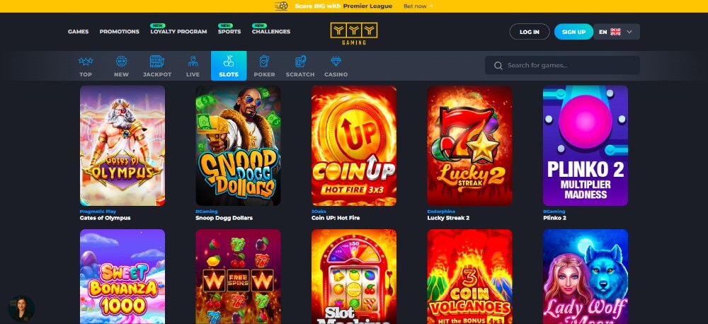 Games at YYY Casino