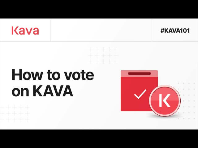 How to vote on Kava Governance Proposals