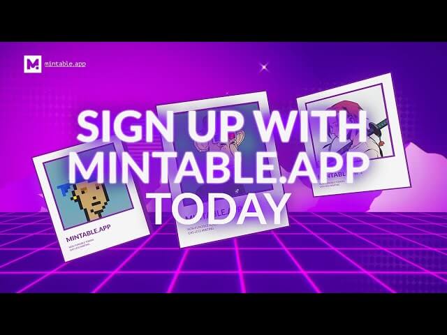 Sign up with Mintable NFT Marketplace!