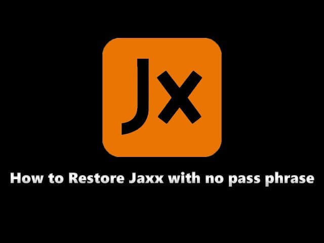 How to Restore a lost Jaxx wallet.