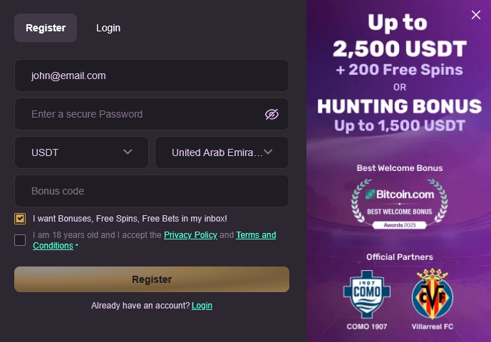 Get Started at Playbet.io
