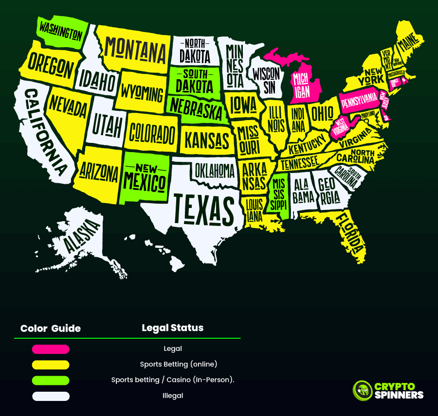 legal status of online and crypto casinos in the US