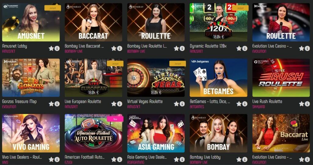 Slotilda World live casino