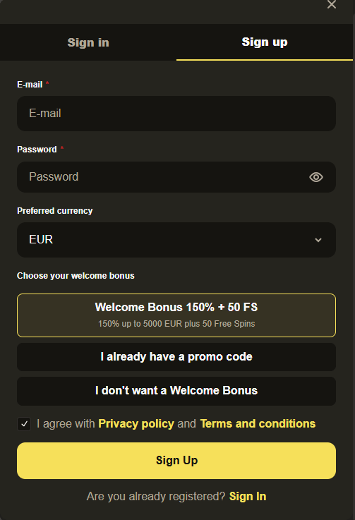 rx casino registration
