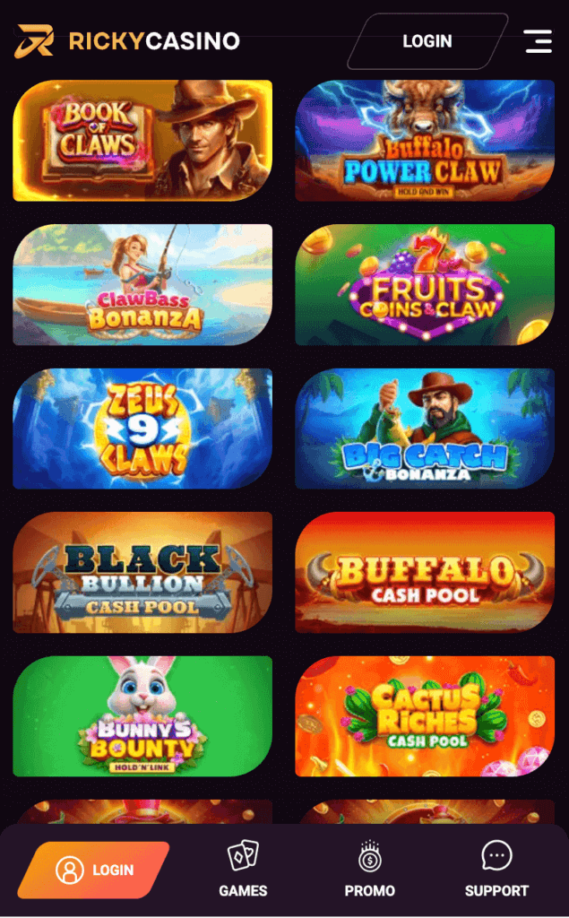 slots at rickycasino