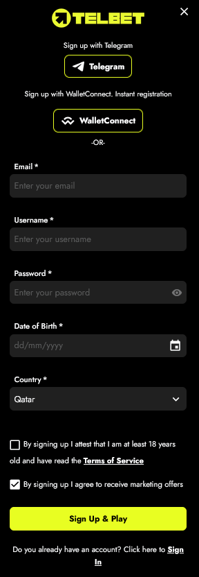 registration telbet