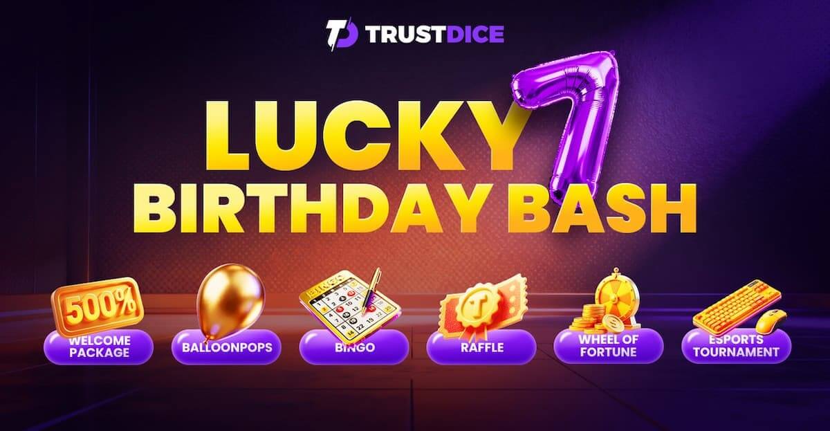 TrustDice’s Lucky 7 Birthday Bash – Exclusive Bonuses, Free Spins, and More
